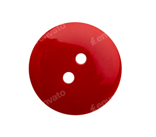 Preview: Large plastic clothes button isolated on white background