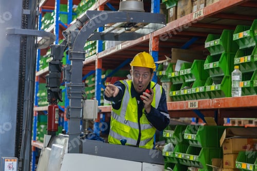 Preview: Store clerks inspect products, warehouses, industrial and logistics supply chains.