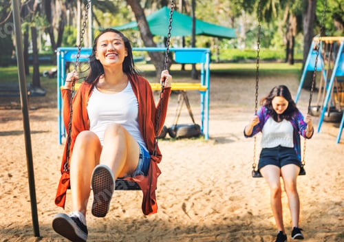 Preview: Sister Friendship Embracing Adorable Outside Concept