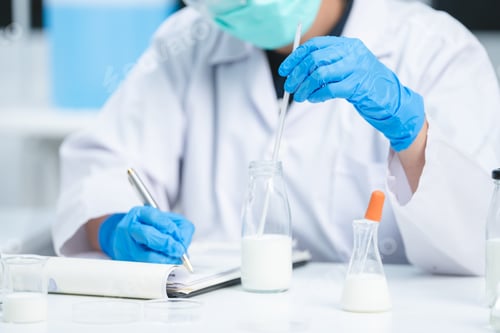 Preview: researcher working in laboratory for medicals science research using scientific equipment technology
