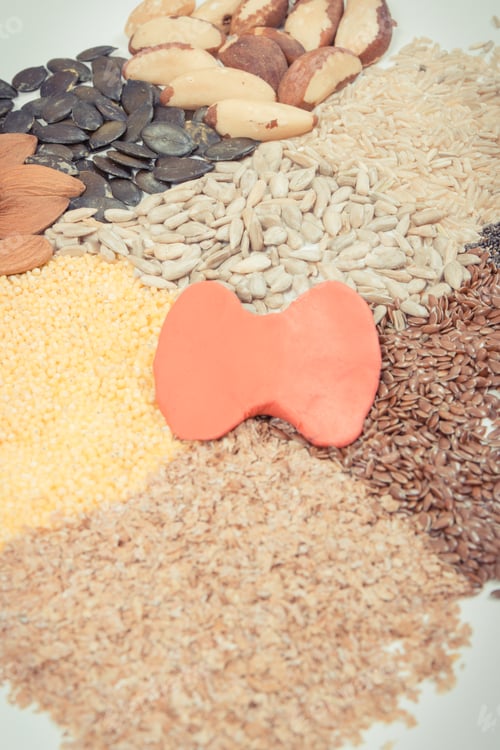 Preview: Best ingredients or products for healthy thyroid. Food as source vitamins and minerals