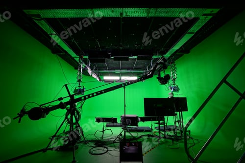Preview: professional green screen studio for virtual production VP and VFX CGI