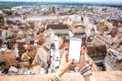 Preview: Woman traveling in Strasbourg city, France