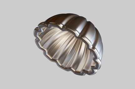 Preview: Fluted ring mold, metal baking