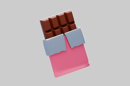Preview: Pink chocolate bar block chunk