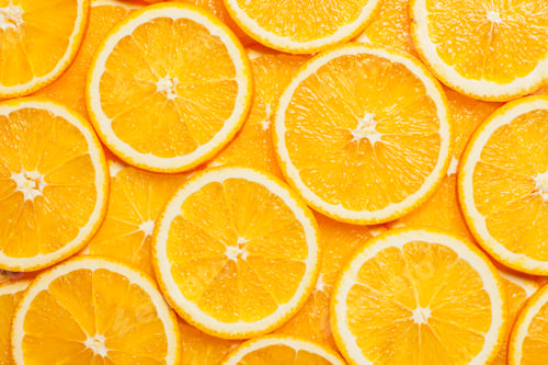 Preview: Colorful orange fruit slices