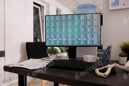 Preview: Money transactions and investment on computer screen