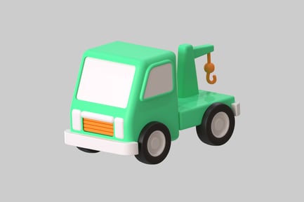 Preview: Cartoon Style Tow Truck