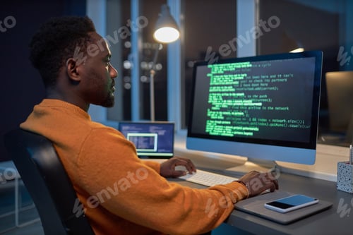 Preview: Developer working with computer codes
