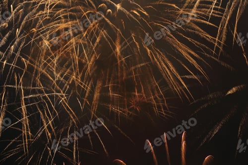 Preview: Bright Fireworks At Night
