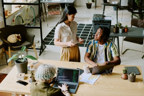 Preview: Zoomers Working In IT Company Office