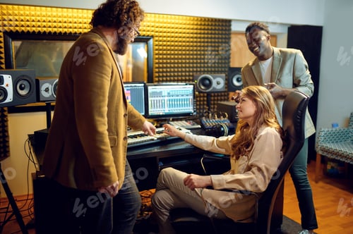 Preview: Male and female performers, recording studio