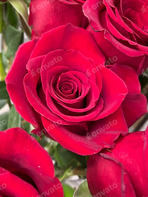 Preview: Velvety Close-Up of a Beautiful Red Rose