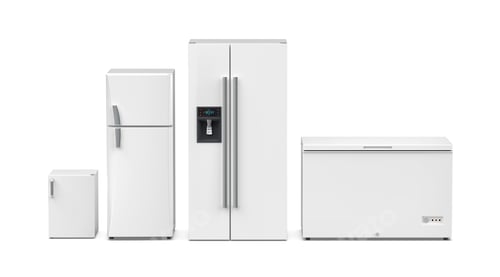 Preview: Group of four different refrigerators