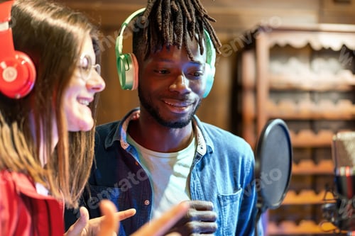 Preview: Engaged Podcast Duo in Studio
