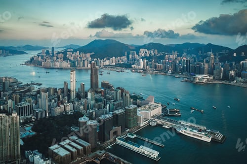 Preview: Aerial view of the Hong Kong city