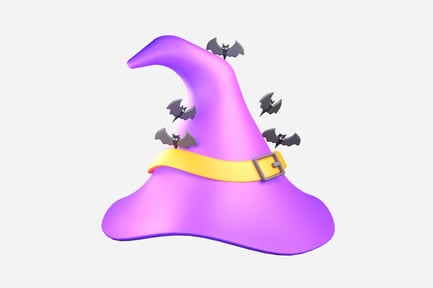 Preview: Witch Hat 3D Illustration