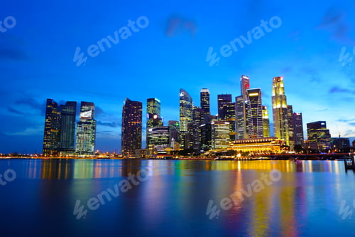Preview: Singapore city at night