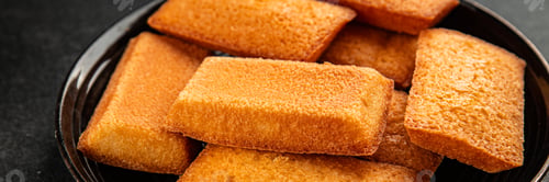 Preview: Financier biscuit cookie sweet dessert appetizer fresh tasty gourmet food table setting