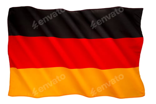 Preview: German Flag - Isolated on white for cut out