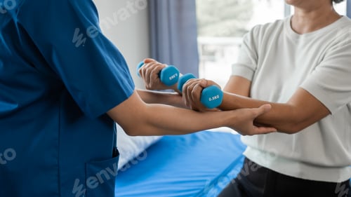 Preview: Patient doing Rehab With Physical Therapist