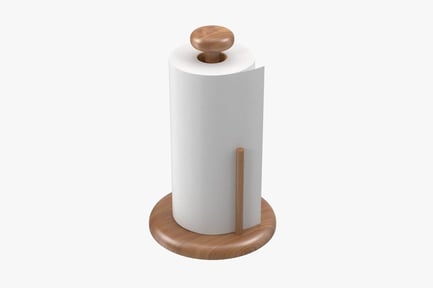 Preview: Wooden Paper Towel Holder with Roll
