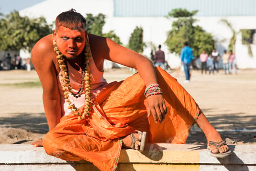 Preview: Portrait of Impressionist or Behrupiya, Traditional performing artist of India.