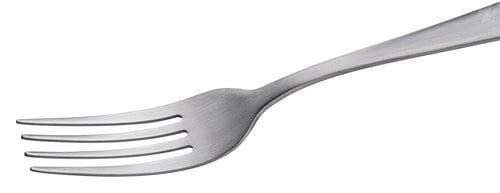 Preview: Metal fork isolated on white background