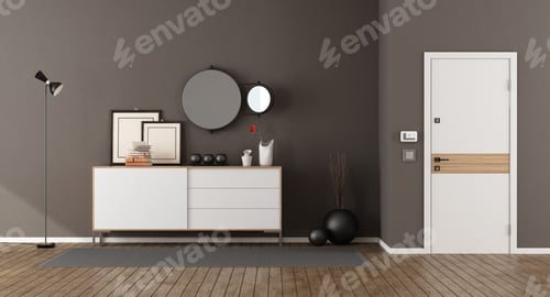Preview: White and brown home entrance