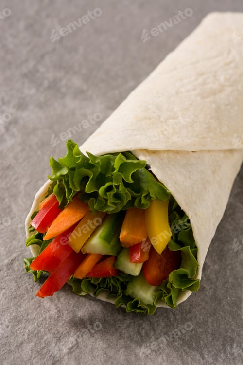 Preview: Vegetable tortilla wraps