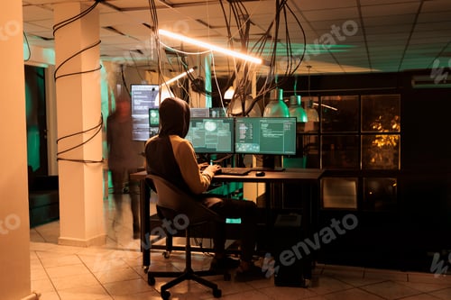 Preview: Cyber security, it specialist coding antivirus program, data protection