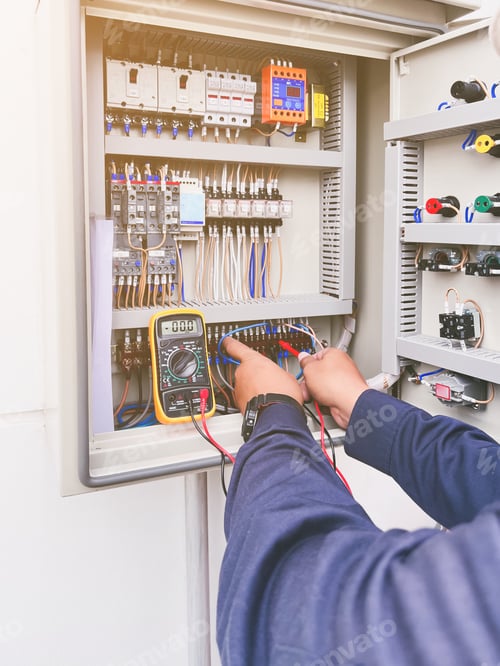 Preview: Maintenance electric power control, Multimeter check and measurement on line power, voltage and curr