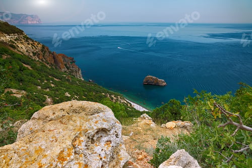 Preview: The coast at the cape Fiolent. Crimea