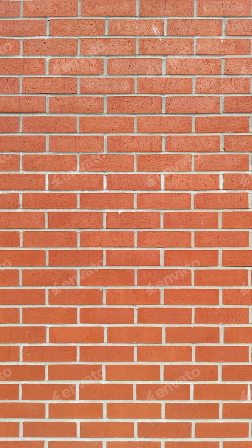 Preview: Red brick wall tiles 16:9 vertical photo