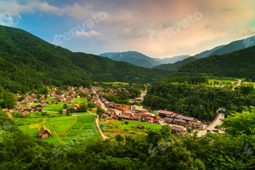 Preview: Ainokura, Toyama, Japan in the remote Gokayama Region