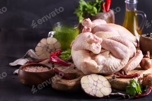 Preview: Raw chicken background