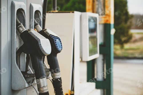 Preview: Petrol pump in petrol station