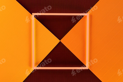 Preview: top view of arrangement of colorful paper sheets and frame background