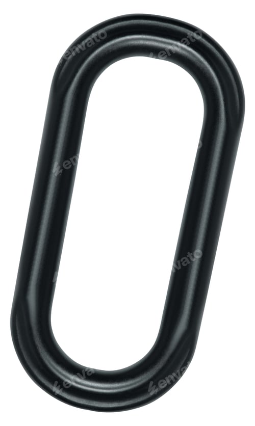 Preview: A Carabiner isolated on white
