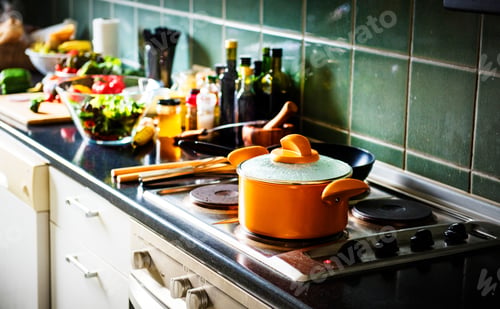 Preview: Cooking food on the kitchen
