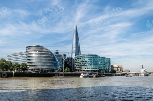 Preview: London waterfront from the river