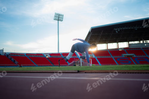 Preview: Athletes with disabilities take a break at the stadium between training sessions.