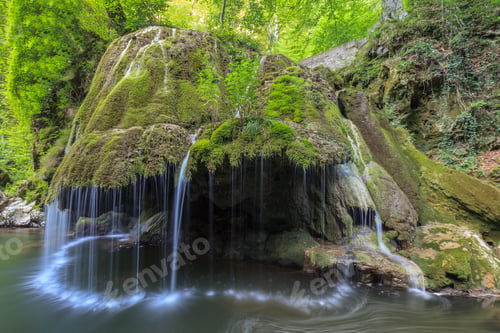 Preview: Bigar Cascade Falls in Nera Beusnita Gorges National Park, Romania.