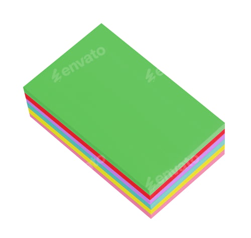 Preview: Sticky notes isolated on white