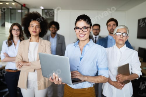 Preview: Programmer working in a software developing company office. Staff portrait