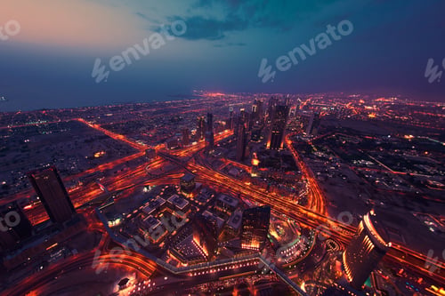 Preview: Dubai night skylin