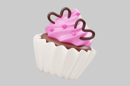 Preview: Sweet heart cupcake