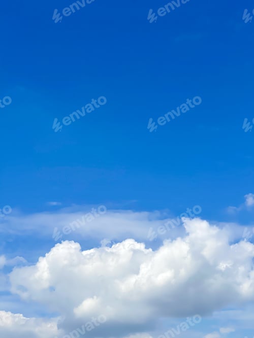 Preview: Beautiful blue sky background to imput text message .