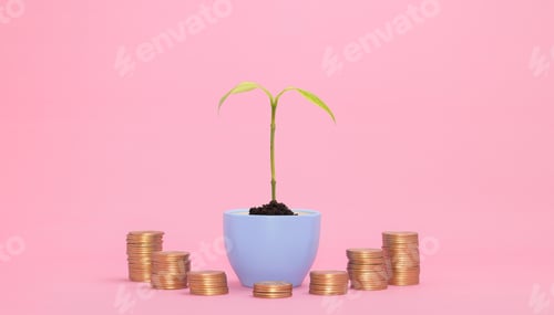 Preview: concept financial growth invest stock pay taxes