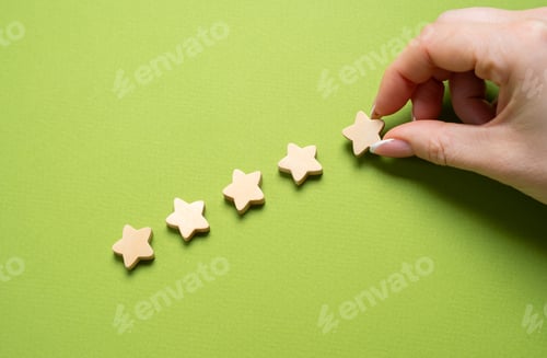Preview: Rate it 5 stars. The hand adds a fifth star to the rating. Excellent service, customer satisfaction